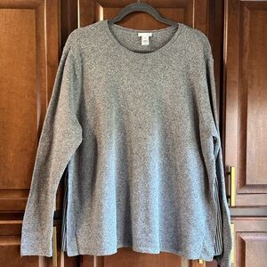 J. Jill Gray Crew Neck Sweater